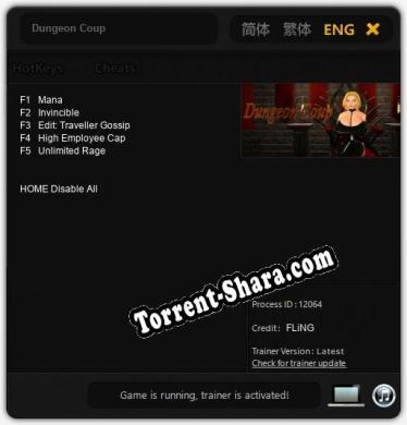 Dungeon Coup: Трейнер +5 [v1.6]