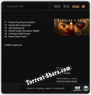 Dungeons Fall: ТРЕЙНЕР И ЧИТЫ (V1.0.32)