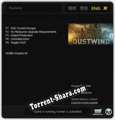 Dustwind: Читы, Трейнер +5 [dR.oLLe]