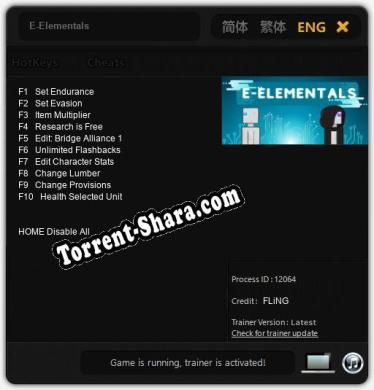 E-Elementals: Трейнер +10 [v1.4]