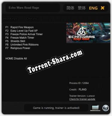 Echo Wars Road Rage: ТРЕЙНЕР И ЧИТЫ (V1.0.86)