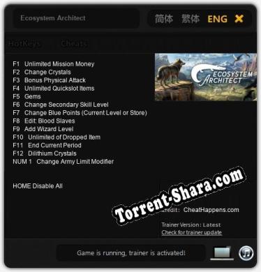 Ecosystem Architect: Читы, Трейнер +13 [CheatHappens.com]