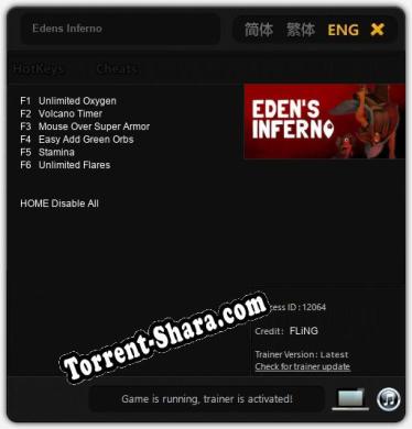Edens Inferno: Читы, Трейнер +6 [FLiNG]