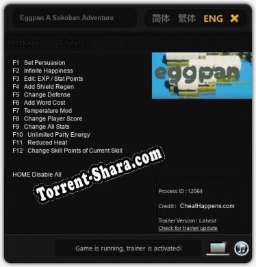 Eggpan A Sokoban Adventure: ТРЕЙНЕР И ЧИТЫ (V1.0.47)