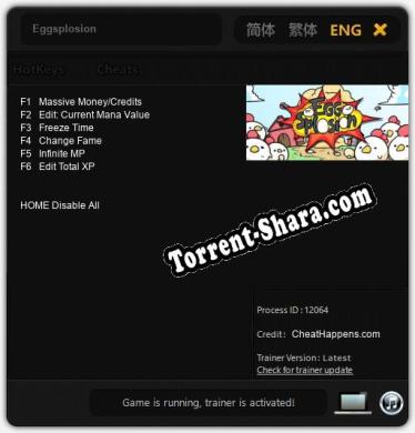 Eggsplosion: Читы, Трейнер +6 [CheatHappens.com]