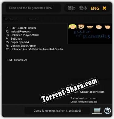 Ellen and the Degenerates RPG: Читы, Трейнер +7 [CheatHappens.com]