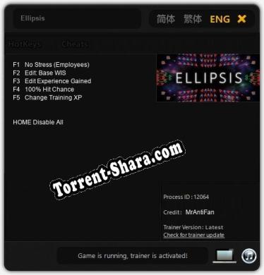 Ellipsis: Трейнер +5 [v1.6]
