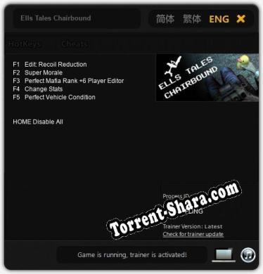 Ells Tales Chairbound: Трейнер +5 [v1.8]