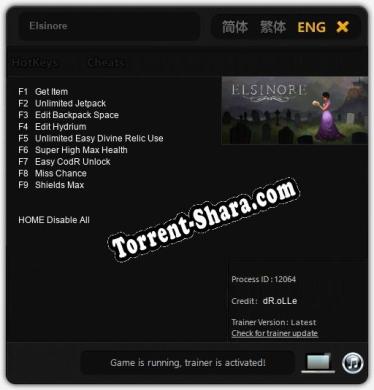 Трейнер для Elsinore [v1.0.2]