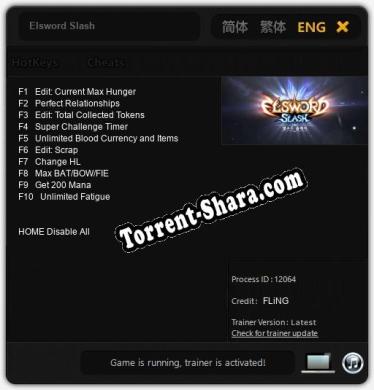 Трейнер для Elsword Slash [v1.0.4]