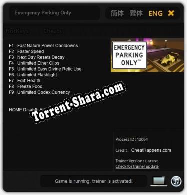 Emergency Parking Only: ТРЕЙНЕР И ЧИТЫ (V1.0.46)