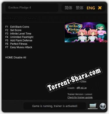 Emikos Pledge 4: Трейнер +7 [v1.8]