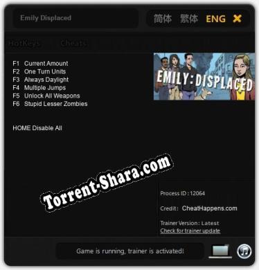 Emily Displaced: ТРЕЙНЕР И ЧИТЫ (V1.0.14)