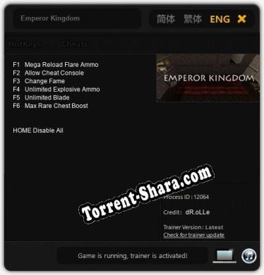 Трейнер для Emperor Kingdom [v1.0.4]