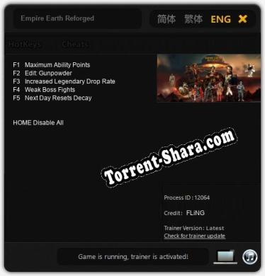 Empire Earth Reforged: Читы, Трейнер +5 [FLiNG]