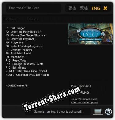 Empress Of The Deep: Трейнер +14 [v1.2]
