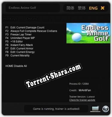 Endless Anime Golf: ТРЕЙНЕР И ЧИТЫ (V1.0.50)