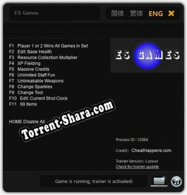 ES Games: Трейнер +11 [v1.8]