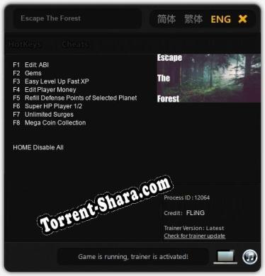 Escape The Forest: Читы, Трейнер +8 [FLiNG]