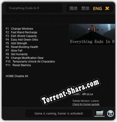 Everything Ends In 0: ТРЕЙНЕР И ЧИТЫ (V1.0.87)