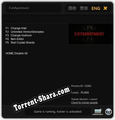 ExitApartment: Трейнер +5 [v1.5]