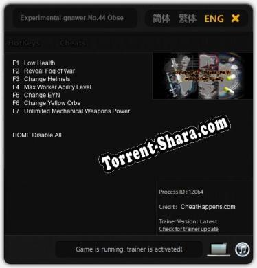Experimental gnawer No.44 Observation Record: Трейнер +7 [v1.5]