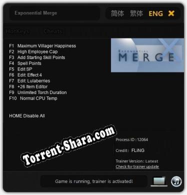 Трейнер для Exponential Merge [v1.0.3]