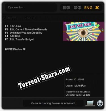 Eye see fun: Читы, Трейнер +5 [MrAntiFan]