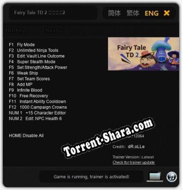 Fairy Tale TD 2 童话塔防2: Трейнер +14 [v1.1]