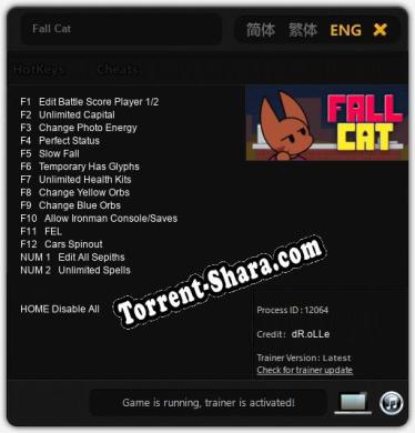 Fall Cat: Читы, Трейнер +14 [dR.oLLe]
