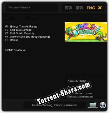 Fantasy Network: Трейнер +5 [v1.6]