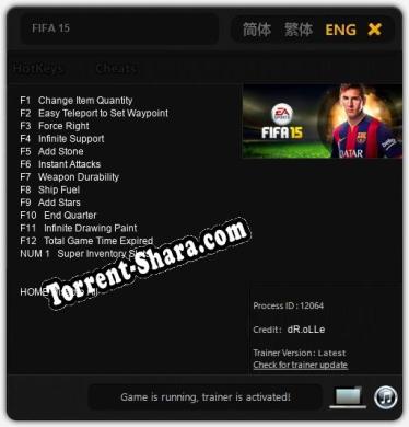 FIFA 15: Читы, Трейнер +13 [dR.oLLe]