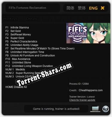 FiFIs Fortunes Reclamation: Читы, Трейнер +15 [CheatHappens.com]