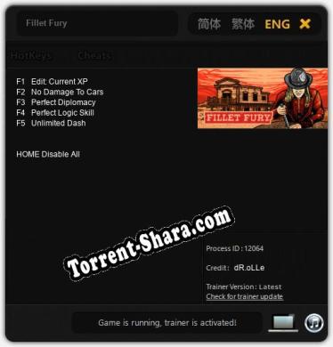 Fillet Fury: ТРЕЙНЕР И ЧИТЫ (V1.0.60)