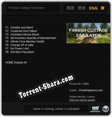 Finnish Cottage Simulator: Трейнер +8 [v1.8]