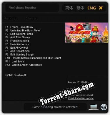 Трейнер для Firefighters Together [v1.0.1]
