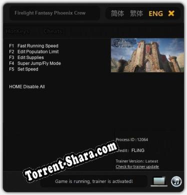 Firelight Fantasy Phoenix Crew: Трейнер +5 [v1.9]
