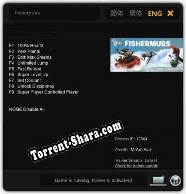 Fishermurs: ТРЕЙНЕР И ЧИТЫ (V1.0.81)