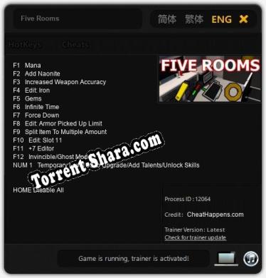 Five Rooms: ТРЕЙНЕР И ЧИТЫ (V1.0.93)