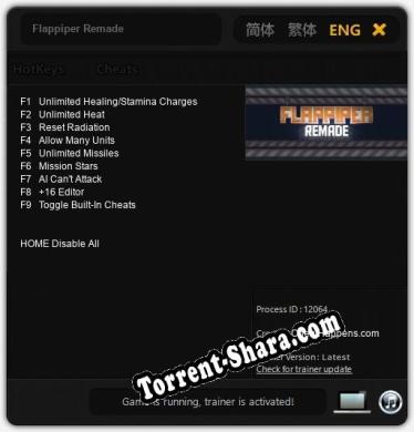 Трейнер для Flappiper Remade [v1.0.8]