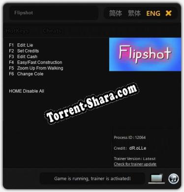 Flipshot: Трейнер +6 [v1.9]