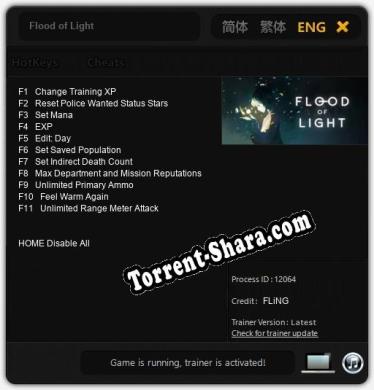 Flood of Light: Трейнер +11 [v1.7]