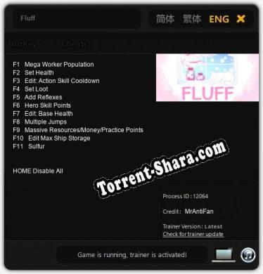 Fluff: Читы, Трейнер +11 [MrAntiFan]
