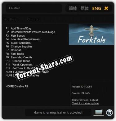 Folktale: ТРЕЙНЕР И ЧИТЫ (V1.0.56)