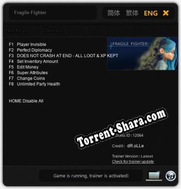 Fragile Fighter: Трейнер +8 [v1.1]