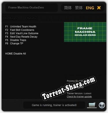 Frame Machina OcularZero: Читы, Трейнер +6 [FLiNG]