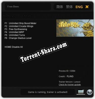 Free-Bees: ТРЕЙНЕР И ЧИТЫ (V1.0.65)