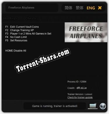 Freeforce Airplanes: ТРЕЙНЕР И ЧИТЫ (V1.0.71)