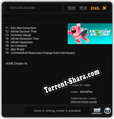 FROGGIN AROUND: Читы, Трейнер +8 [MrAntiFan]
