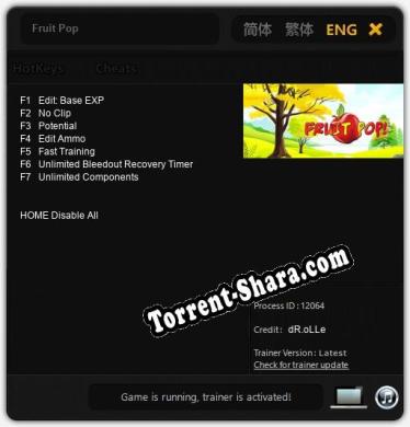 Fruit Pop: Трейнер +7 [v1.6]